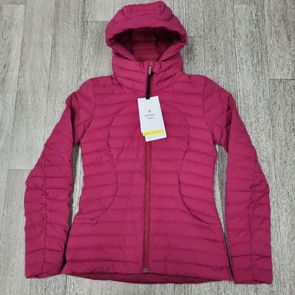 Lululemon Pack It Down Jacket Pomegranate 4 nwt - Picture 1 of 5